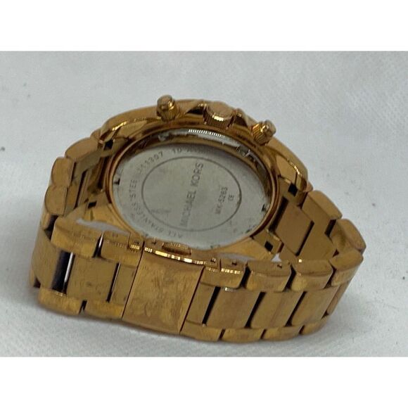 Michael Kors MK5263 Women Stainless Steel Analog Rose Gold Dial Wrist Watch E288 - Picture 9 of 11